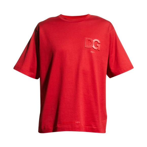 DOLCE&GABBANAMen's Embossed DG Logo T-Shirt size 54